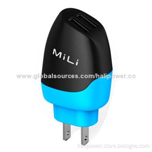 US Plug Wall Charger for iPhone/iPad/Smartphones, Measures 42.7 x 83 x 30.6mm